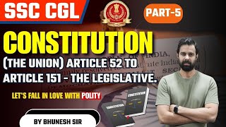 Union of an Indian Constitution Executive Part 5  Indian Polity by Bhunesh Sir [upl. by Enomor558]