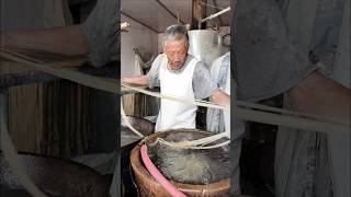 Traditional process of making sweet potato vermicelli shortsvideo [upl. by Nilyak343]