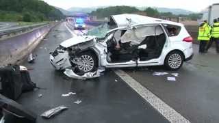 Tödlicher Unfall auf A44 zwischen Bad Wilhelmshöhe und Dreieck KasselSüd [upl. by Dorehs]