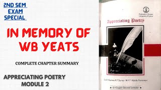 IN MEMORY OF WB YEATSAPPRECIATING POETRYWH AUDEN2ND SEM EXAMS [upl. by Mariya]