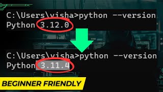 How to Change Default Python Version on Windows 1011 2023 [upl. by Deering]