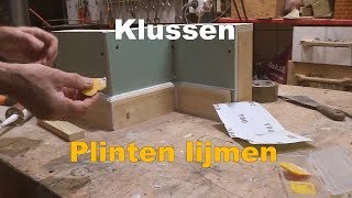 Timmertip 824 Plinten tegen de muur lijmen met kit [upl. by Srevart]