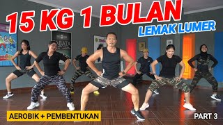 AEROBIK PENURUNAN BERAT BADAN  PART 3  PEMBENTUKAN [upl. by Naid888]