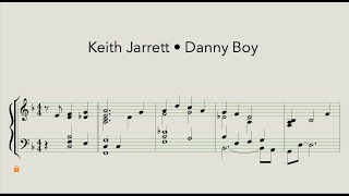 Keith Jarrett • Danny Boy • Piano transcription [upl. by Mandle650]