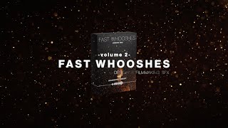 Fast Whooshes vol2 SFX Library  Filmmaking Sound Effects [upl. by Itsirhc930]