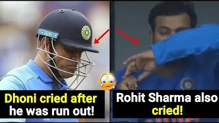 The Day When 💛Mahi💛And 💙Rohit💙 Cried  IND vs NZ  Maine Bhi Royan 😭 [upl. by Holton359]