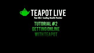 Tutorial 2 Getting Online With Teapot [upl. by Henricks]