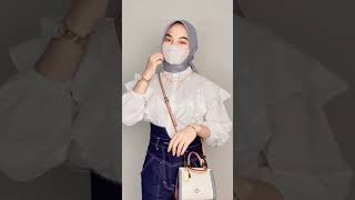 Fashion ootd hijab casual style outfit yang simple bisa buat remaja kerja maupun kondangan [upl. by Pammie]