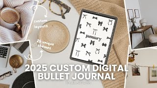 2025 DIGITAL BULLET JOURNAL THEMES  Fully Customizable Digital Planner  Best 2025 iPad Planner [upl. by Attegroeg]