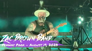 Zac Brown Band  From the Fire Tour  Fenway Park Boston  August 19 2023 [upl. by Marela]