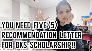 How to write recommendation letter for gks  Need 5 recommendation letter for gks scholarship [upl. by Adieren739]