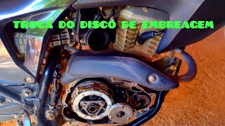 Como trocar discos de embreagem da bros 160 parte 1 [upl. by Christen]