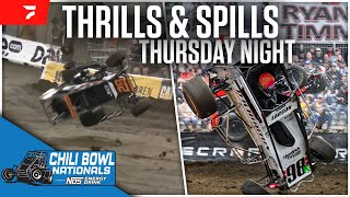 Thursday Thrills amp Spills  2024 Chili Bowl Nationals [upl. by Ainecey]