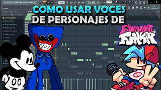 TUTORIAL de COMO USAR VOCES de PERSONAJES de FNF en FL STUDIO  Tutorial FNF [upl. by Padgett]