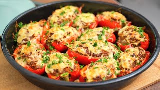 Фаршированные перцы поновомуОчень вкусный и простой рецепт фаршированного перца с фаршем в духовке [upl. by Cinnamon]