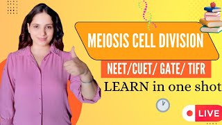 Meiosis cell cycle amp Cell Division for NEETGATE CUET CSIR NET by Sonia  Vira education ncert [upl. by Esiralc]