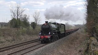 LNER B1 61306 Mayflower at speed up Sapperton Bank with The Cotswold Explorer  08042023 [upl. by Brande]