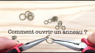 DIY tutoriel comment ouvrir un anneau   technique bijoux [upl. by Nalat]