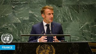 🇫🇷 France  President Addresses United Nations General Debate 79th Session  UNGA [upl. by Asselem]