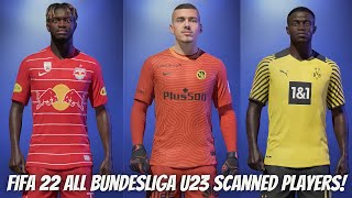 FIFA 22  All BundesligaAustrian League and Swiss League u23 players with real face [upl. by Lokin768]