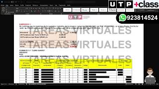 📝Semana 15 Ejercicio 2 Registrar los asientos contables de la empresa DAKANI SAC quotLIBRO DIARIOquot UTP [upl. by Dede]