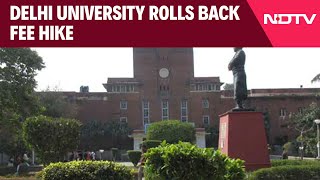 DU Fee Hike  Delhi University Rolls Back Fee Hike After Objections By Academic Council Members [upl. by Aihsyla380]