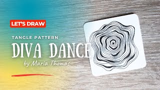 How to draw Zentangle  RocknRoll Tangle Pattern for Drawing [upl. by Mmada757]