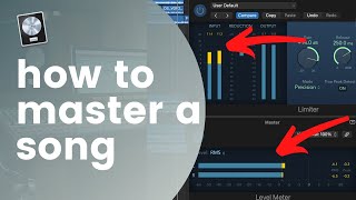 How To Master A Song In Logic Pro [upl. by Lilla]