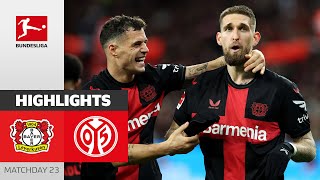 33 Games Without a Defeat  Leverkusen  1 FSV Mainz 05  Highlights  MD23 – Bundesliga 2324 [upl. by Haskins295]