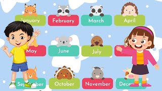 Months of the Year Song for Preschoolers 📅 Learn to Speak Twelve Months a Year 🎶 Super Simple Song [upl. by Ydarg417]