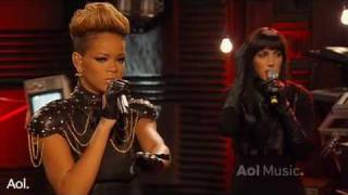 Rihanna Rihanna Disturbia AOL Session 2010 HQ Live [upl. by Terraj]