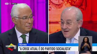 PS vs PSD  António Costa vs Rui Rio  Eleições Legislativas 2022 [upl. by Adnik]