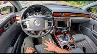 2008 Volkswagen Phaeton 30 TDI 235HP 0100 POV Test Drive 1758 Joe Black [upl. by Natanoy191]