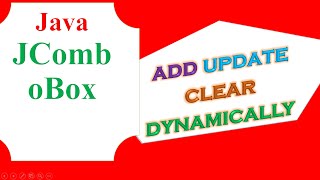 Java JComboBox  Add Update Delete Clear dynamically [upl. by Adria]