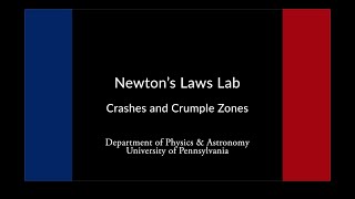 Newtons Laws Lab Crashes and Crumple Zones [upl. by Atirehgram]