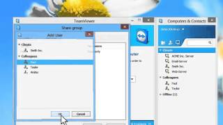 TeamViewer 8 features  Part 1 Group Sharing [upl. by Lukey255]