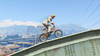 Insanely Epic Bike Parkour GTA 5 Funny Moments [upl. by Rawdin]