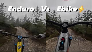 Enduro vs Ebike split screen [upl. by Drazze]