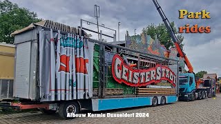 Messe Düsseldorf kermis Afbouw  Abbau Kirmes Deel 3 [upl. by Nedda722]