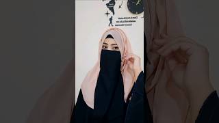 Hijab Tutorial  Hijab with Half Niqab  Iqra Farhan arabic hijab fashion niqab [upl. by Aivin]