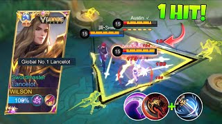 LANCELOT NEW SEASON BEST 1SHOT BUILD TO RANK UP FASTER  PRO TIPS amp TRICKS  MLBB [upl. by Nisior]