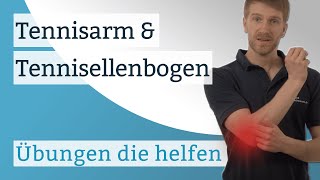 Tennisarm  Tennisellenbogen  Übungen die helfen [upl. by Eunice442]