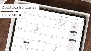 How to Use the 2023 Dash Planner  Digital Planner Guide [upl. by Niarb]