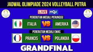 Jadwal final Olimpiade Paris 2024 Voli PutraOlimpiade Paris 2024 Volleyball Men finalLive Moji [upl. by Noryak37]