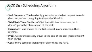 Look Disk Scheduling Algorithm explained briefly [upl. by Claudy635]