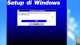 NUOVA VER Microsoft Windows for Workgroup 311 ITA versione ISO Le Rarità in Italiano 4 [upl. by Eytak]