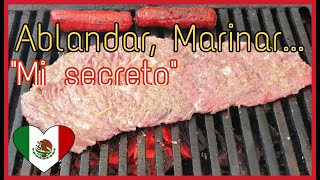 Como ablandar y marinar una arrachera 🥩 y que   SEA DELICIOSA [upl. by Aipotu]