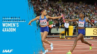 Womens 4x400m Relay Final  World Athletics Championships London 2017 [upl. by Ennaul]