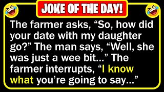 🤣 BEST JOKE OF THE DAY  A man meets a farmer who has three stunning  Funny Clean Jokes [upl. by Skiba]