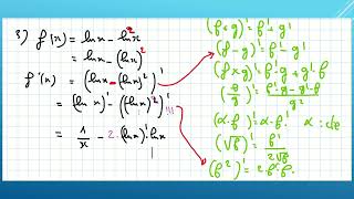 Exercice 4 Fonction logarithme et derivé bac [upl. by Ueihttam582]